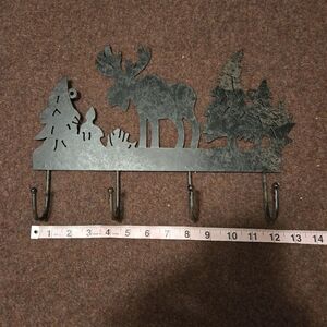 Moose Metal Hook Wall Decor